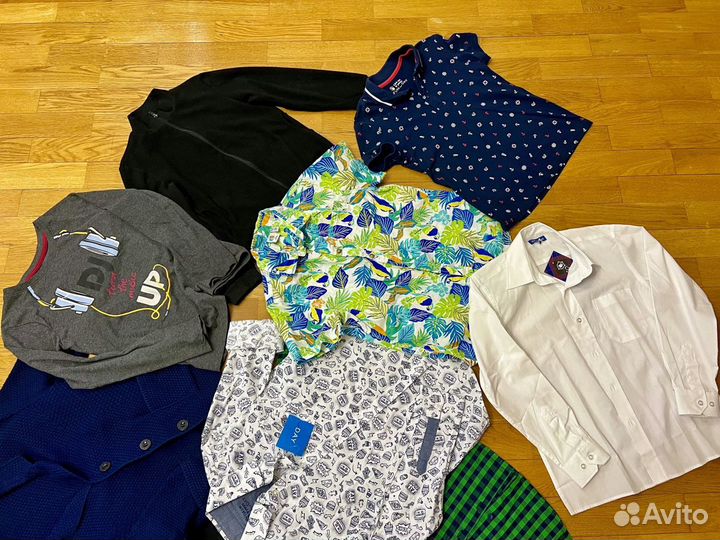 Рубашки и ветровки для мальчика 9 лет