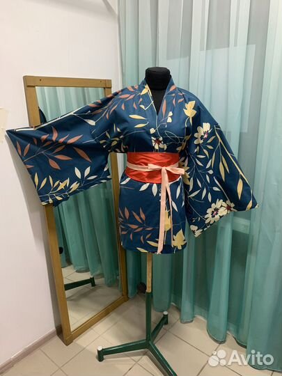 Кимоно короткое, хаори, размер 42-48