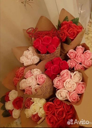 Мыльные розы букеты