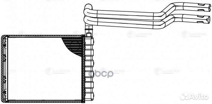 Радиатор отопителя LRH1075 luzar