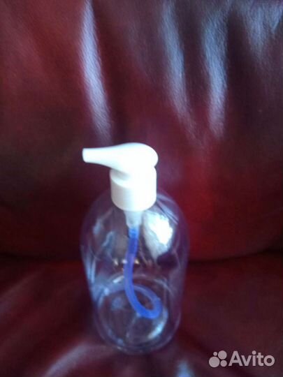 Бутылка 1 литр пэт с помпой дозатором