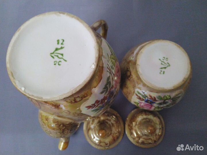 Набор Чайник и сахарница Городница Фарфор СССР