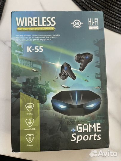 Беспроводные наушники wireless k-55
