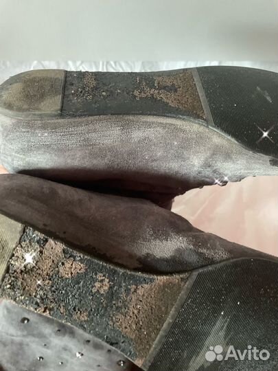 Nando muzi сапоги 36, со стразами swarovsky