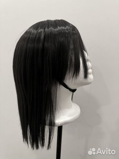 Парик черный с челкой