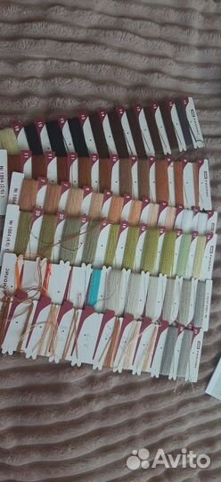 Вышивка Риолис. Большие остатки ниток