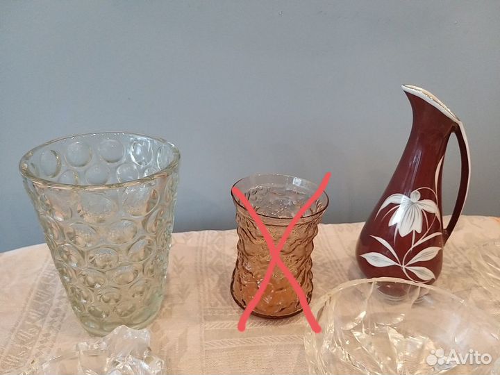 Стекло, вазы СССР, гдр
