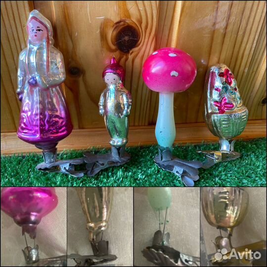 Ёлочные игрушки стеклянные СССР