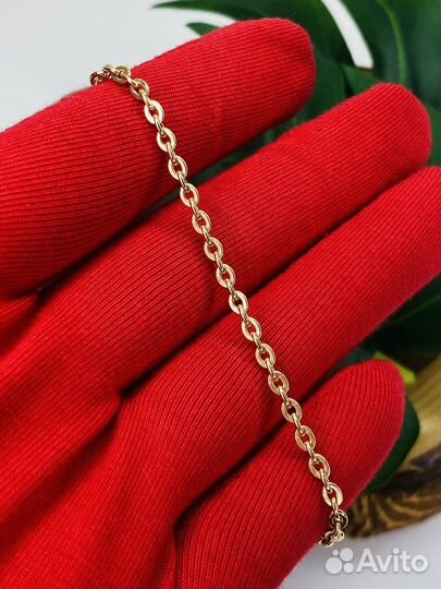 Золотой браслет якорное прочное 585