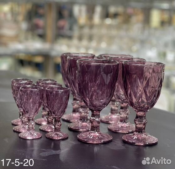 Бокалы + рюмки набор