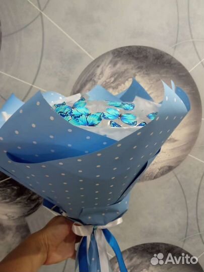 Букет из 25 бабочек светящийся