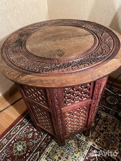 Индийский столик (дерево, ручная работа)