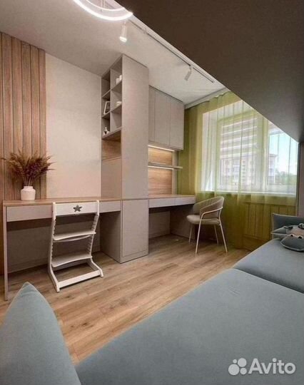 Рабочая зона в стиле Икеа