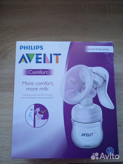 Ручной молокоотсос Avent Comfort SCF330/40, новый