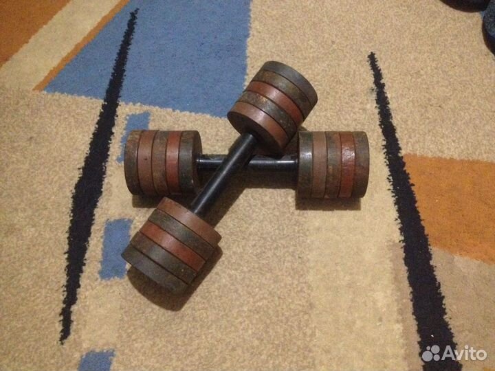 6 кг. Гантели. пара разборные