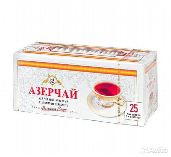 Чай Азерчай Бергамот 25пакетиков Азерсун Холдинг