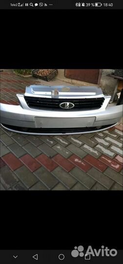 Бампер передний priora 1