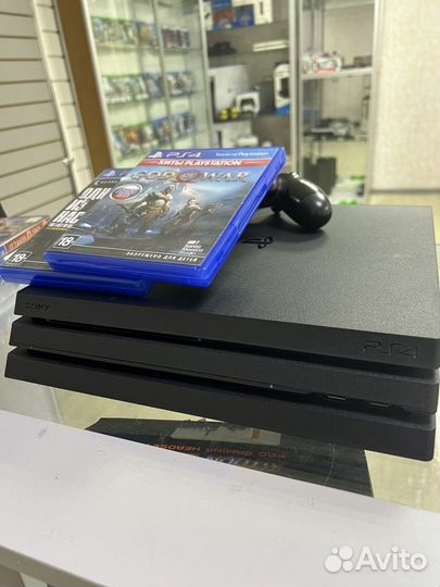 Sony PS4 Pro память 1T с двумя играми