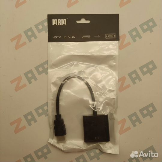 Переходник (адаптер) Hdmi на Vga, чёрный Mrm