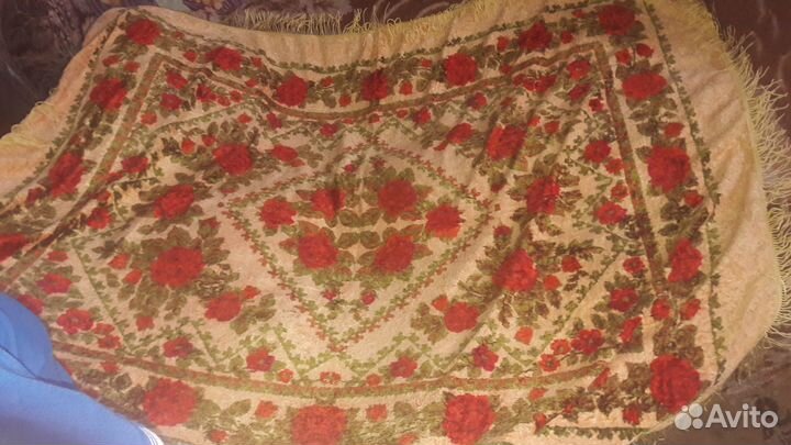 Плюшевая скатерть СССР