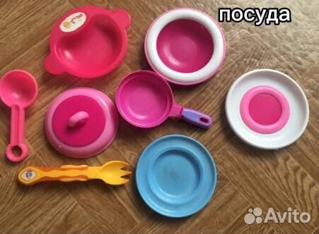 Игрушки пакетом, кукла