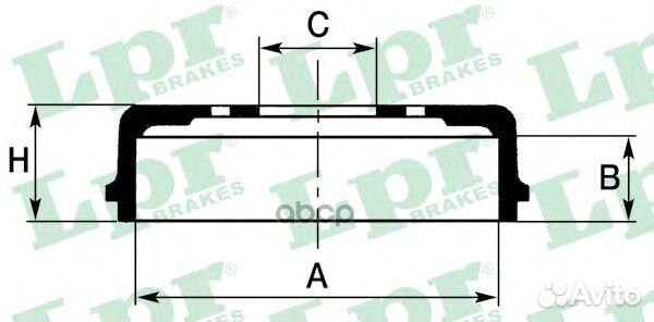 Барабан тормозной chevrolet aveo 06/spark 10