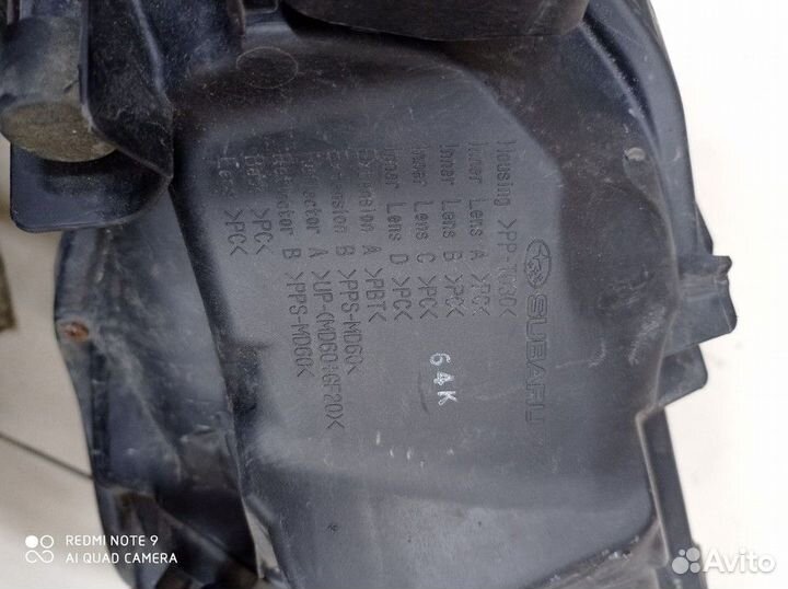 Фара передняя правая Subaru Outback