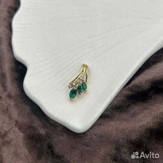 Винтажный позолоченный кулон подвеска времён СССР