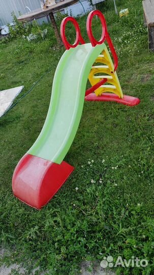Детская горка поастиковая180 см водная
