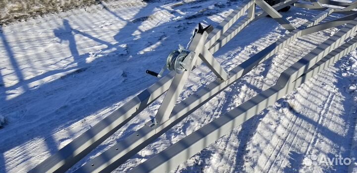 Портовая телега прицеп для катера лодки и яхты НДС