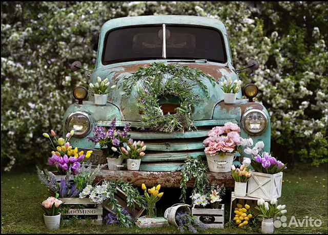 Фон для фотостудии плакат Авто