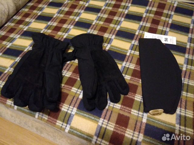 Пилотки х/б чёрные, перчатки