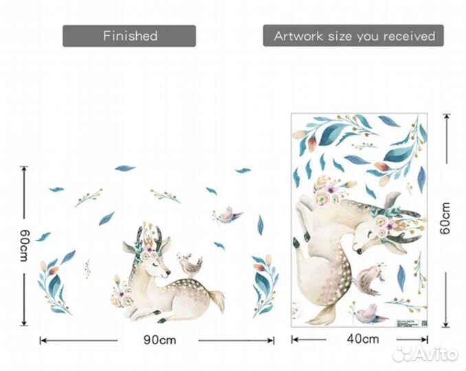 Декоративные наклейки на стену