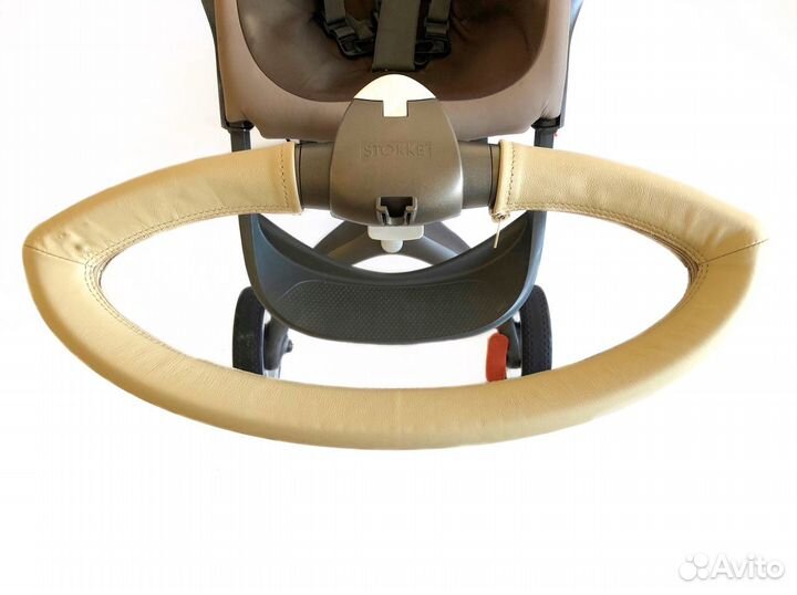 Кожаный чехол на руль stokke xplory