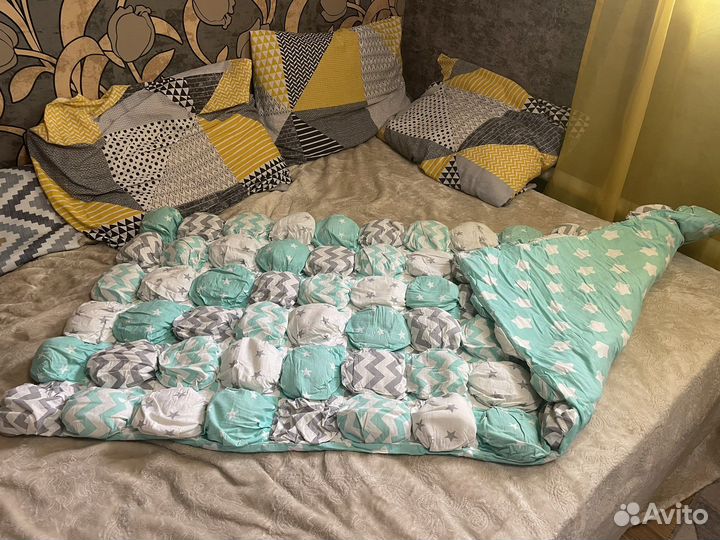 Бортик косичка/одеяло бомбон