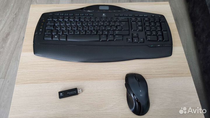 Беспроводная клавиатура и мышь logitech mx3200