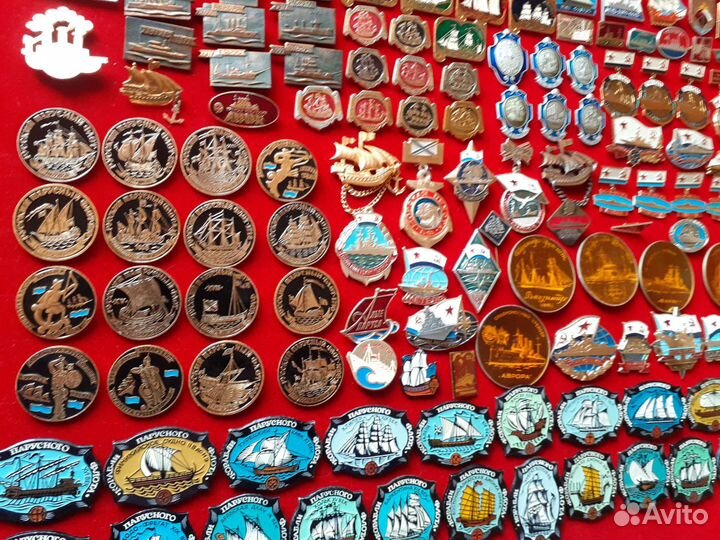 Набор значков Флот. 168 знаков. Без повторов