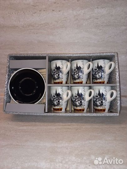 Кофейный сервиз 6 чашек