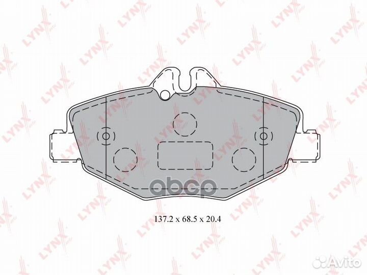 Колодки тормозные дисковые перед BD5323 LYN