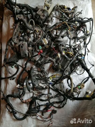 Комплект проводки двс и салона + мозг WRX GDA