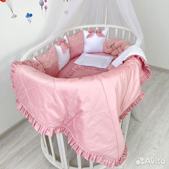 Полный комплект бортиков в детскую кроватку