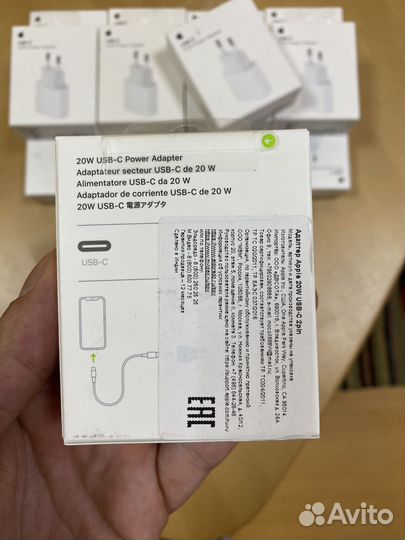 Сетевое зарядное устройство apple 20w type c