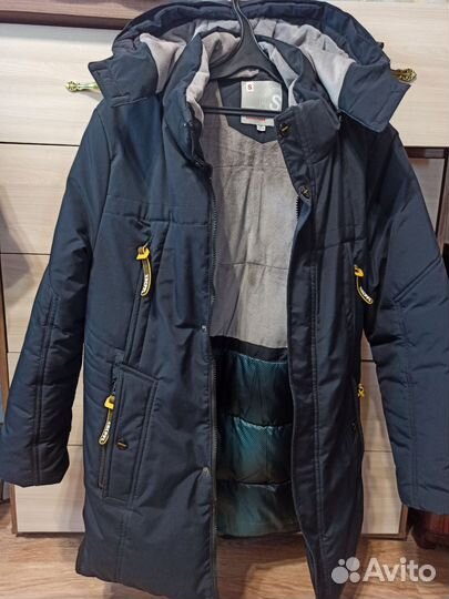 Парка зимняя в идеальном состоянии 158 см