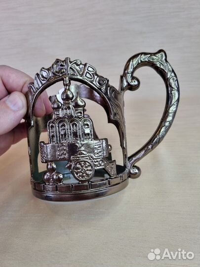 Кружка/стакан с подстаканником Москва