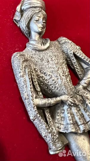 Панно Франция олово на бархате 2 шт