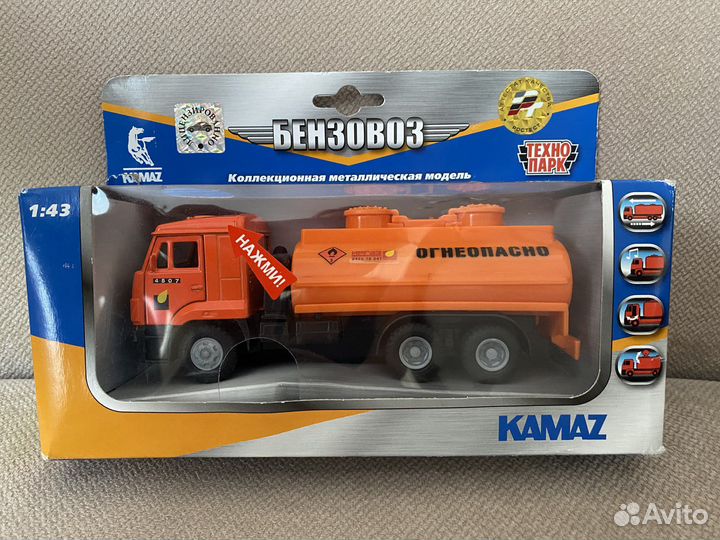 Модель Камаз Бензовоз, 1:43