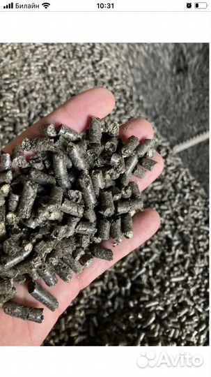 Пелеты из лузги подсолнечника