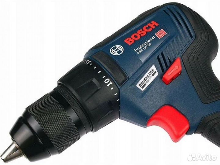 Дрель-шуруповерт Bosch GSR 18V-50 + L (кейс в комп