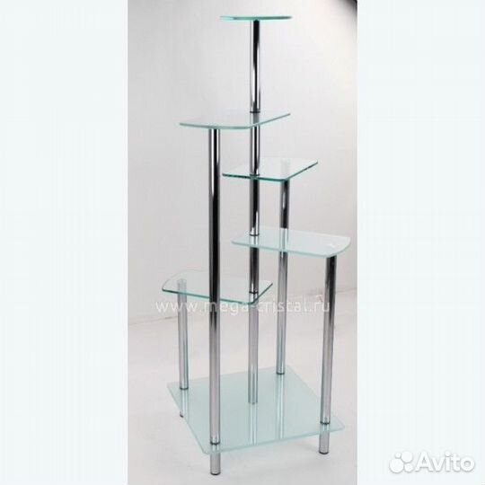 Стеклянная цветочница Баккара 2