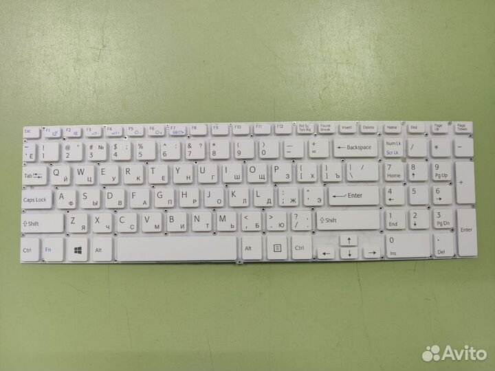 Клавиатура для Sony SVF15 белая без подсветки